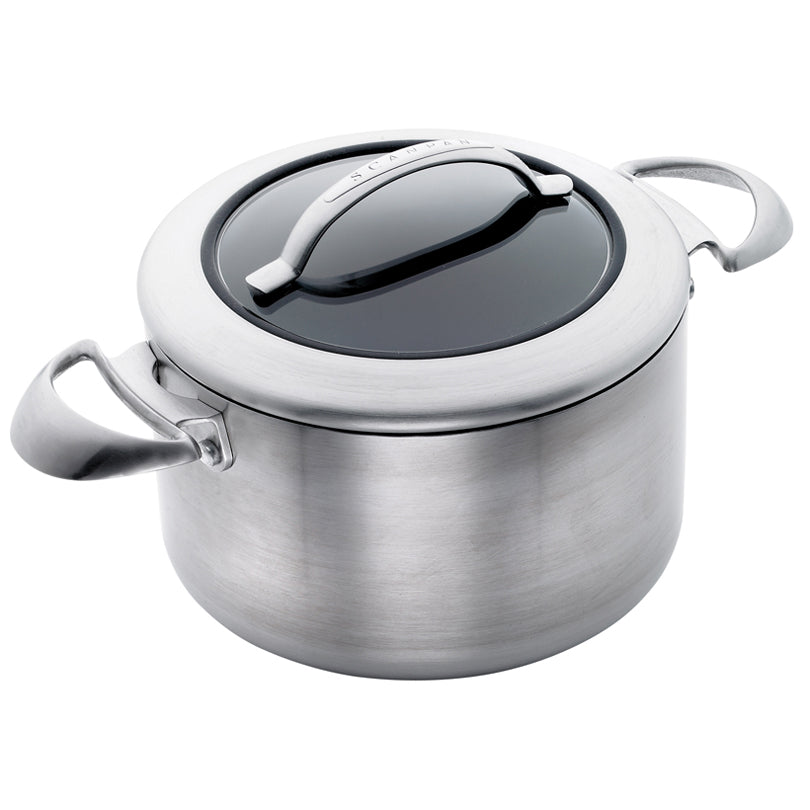 Pentola alta "CTX" con coperchio in vetro cm Ø20x12,5/l3,5