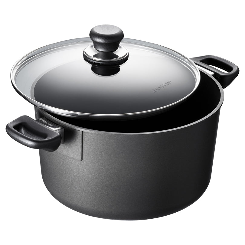 Pentola alta con coperchio in vetro "Classic Induction" cmØ26(19,7)x15,3/l 6
