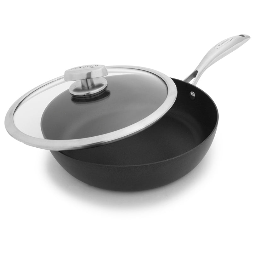 Padella alta "PRO IQ" con coperchio in vetro cm Ø26x11,3