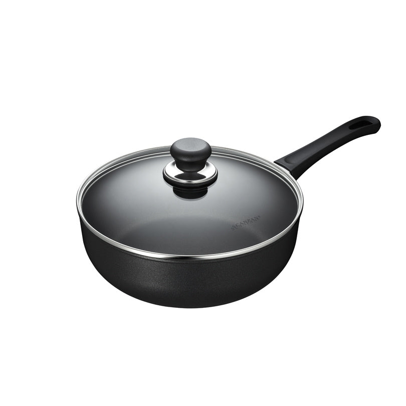 Padella fonda "Classic" con coperchio in vetro cm Ø26x18,3/l 3,7