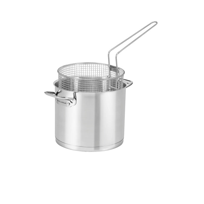 Cestello per frittura "TechnIQ" alto con manico laterale rimovibile cm Ø20x15,5