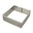 Anello/Coppapasta quadro microforato per dolci cm 25x25x3,5