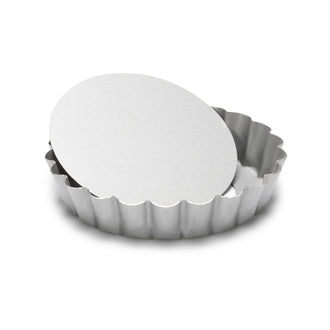 Tortiera per crostata mini Silver Top con fondo removibile cm 10x2