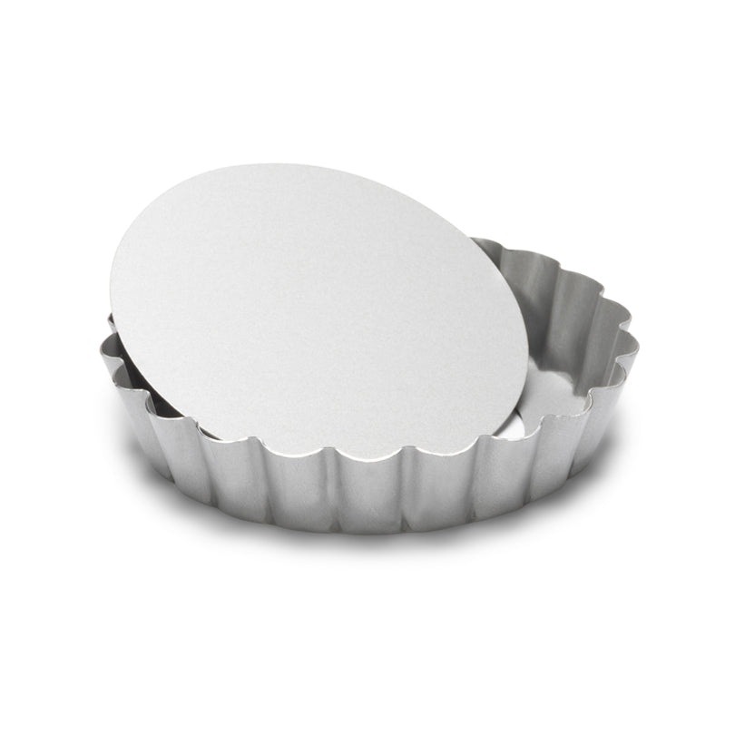 Tortiera per crostata mini Silver Top con fondo removibile cm 10x2