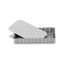 Tortiera crostata rettangolare mini Silver Top con fondo removibile cm 13x8