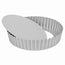 Tortiera quiche Silver Top alto con fondo removibile cm Ø25x5