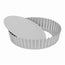 Tortiera quiche Silver Top alto con fondo removibile cm Ø20x4,5