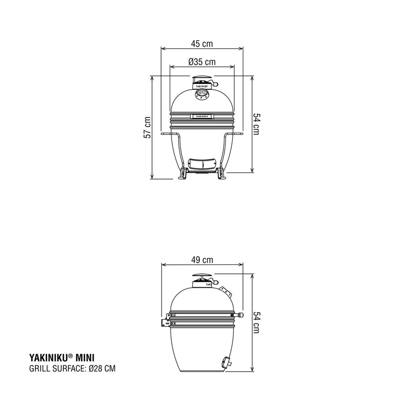 Kamado BBQ Mini Basic