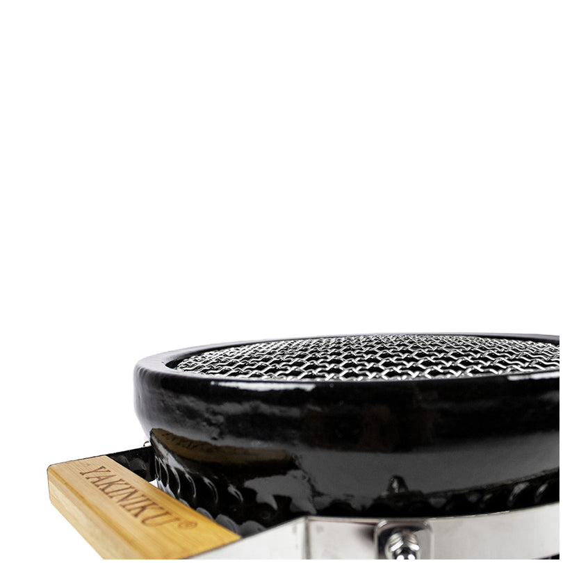 Shichirin griglia da tavolo Mini tonda, per 2 persone cm Ø23/cm 27x17