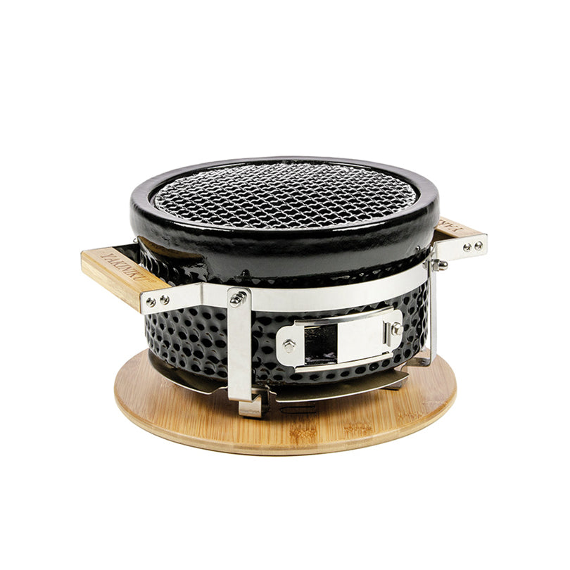 Shichirin griglia da tavolo Mini tonda, per 2 persone cm Ø23/cm 27x17