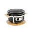 Shichirin griglia da tavolo Mini tonda, per 2 persone cm Ø23/cm 27x17