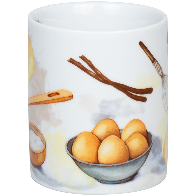 Tazza mug, disegno: Weihnachtsbäckerei - Cornetti alla vaniglia ml 300/cm Ø8x9,5