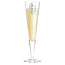 Calice champagne con tovagliolo in tessuto