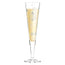 Calice champagne con tovagliolo in tessuto