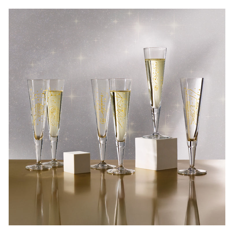 Calice champagne Champus "Astro #6 Leone - Mubaza" cl 20/cm Ø7,2x24