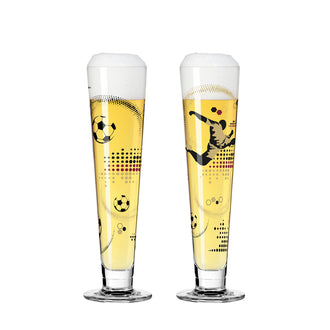 Calice birra "Heldenfest 2024", confezione assortita da 2 pezzi cl 39/cm Ø7,5x25