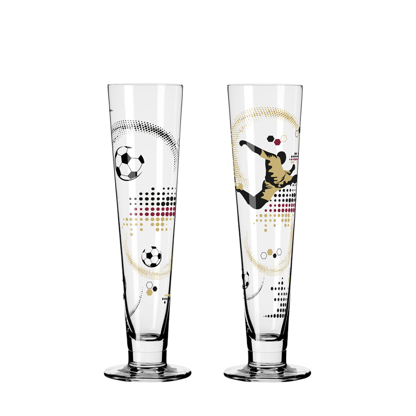 Calice birra "Heldenfest 2024", confezione assortita da 2 pezzi cl 39/cm Ø7,5x25