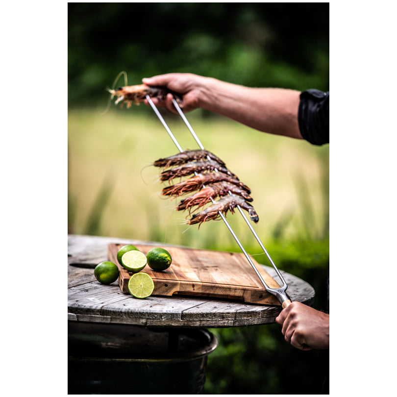 Spiedo doppio a forchetta "Forged - Churrasco" cm 60