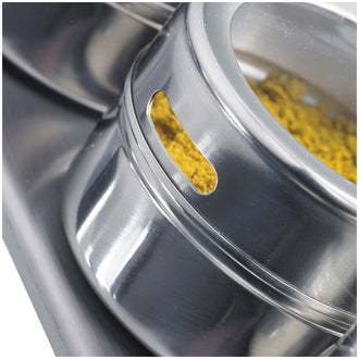 Barra magnetica Spezie con 4 barattoli cm 27,5x7x5,5