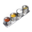 Barra magnetica Spezie con 4 barattoli cm 27,5x7x5,5