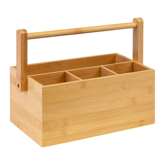 Portacondimenti con 4 comparti e maniglia Tapas + Friends cm 28x15x12