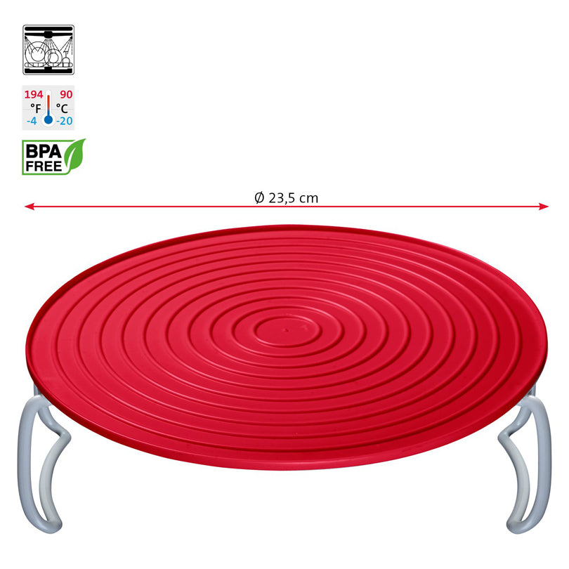 Alzata per microonde e frigorifero, pieghevole cm Ø23,5x8