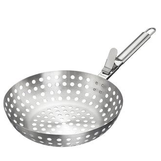 Wok per verdure con manico staccabile "BBQ" cm 52x28x12,7