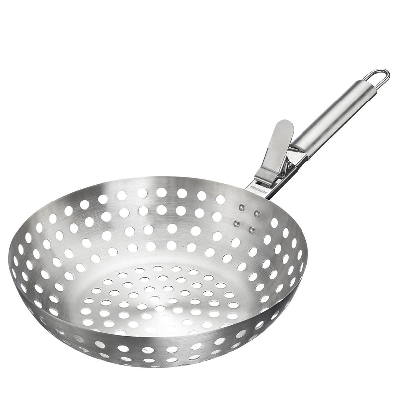 Wok per verdure con manico staccabile "BBQ" cm 52x28x12,7