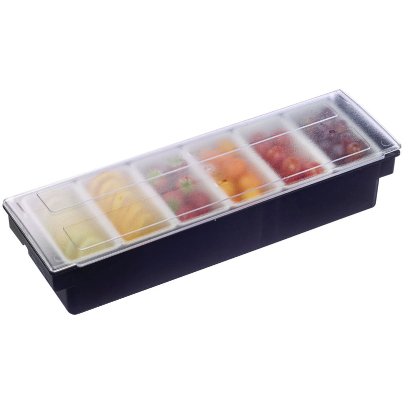 Bar-Organizer per frutta & erbe con 6 scomparti interni rimovibili cm 49x15x9