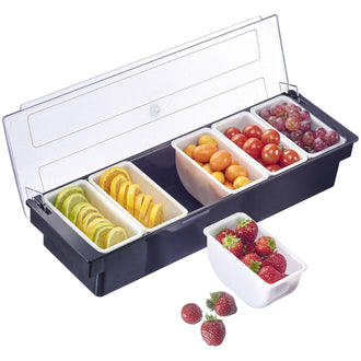 Bar-Organizer per frutta & erbe con 6 scomparti interni rimovibili cm 49x15x9