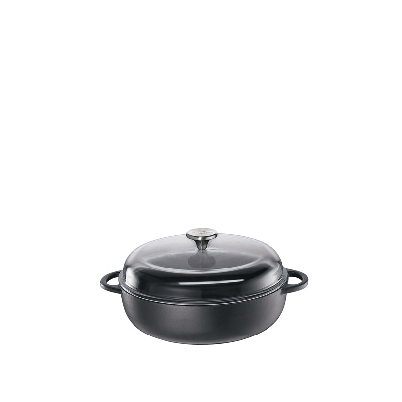 Padella alta con coperchio in vetro "Provence" l 2,5/cm Ø24x6,5/13,