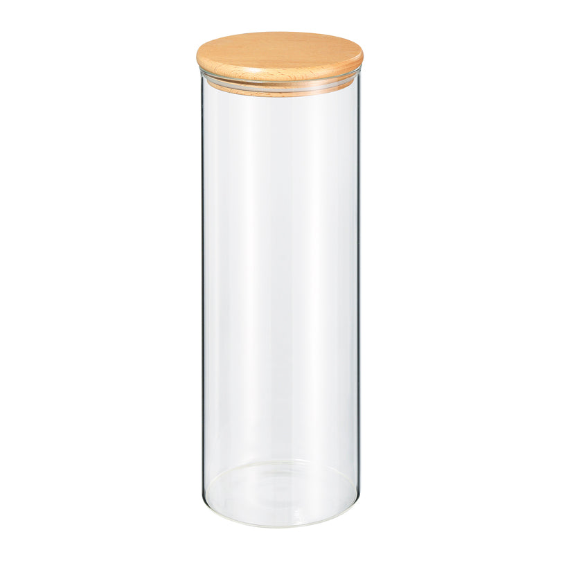 Barattolo con coperchio in faggio l 2/cm Ø10,5x30