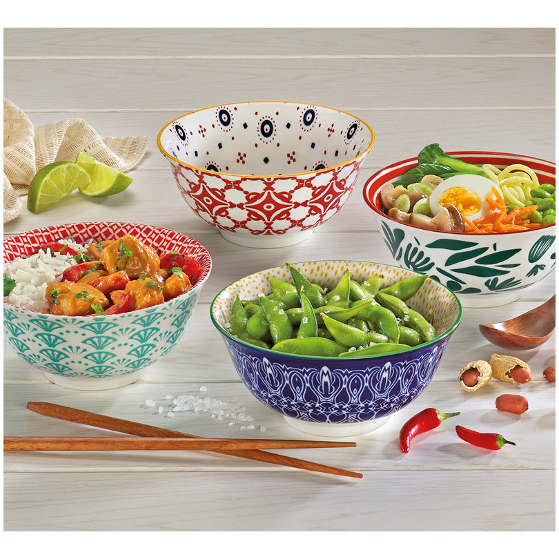 Ciotola müsli, ramen o finger food "Amici - Piastrelle" ml 500/cm Ø15,5x7