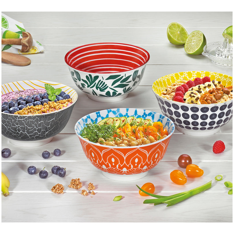 Ciotola müsli, ramen o finger food "Amici - Foglie" ml 850/cm Ø18x8