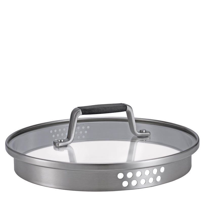 Casseruola alta con coperchio in vetro "Bologna" l 6,7/cm Ø24x15