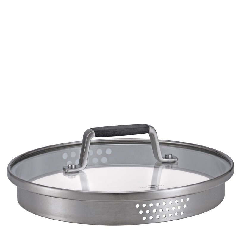 Casseruola alta con coperchio in vetro "Bologna" l 6,7/cm Ø24x15