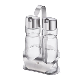 Menagere aceto/olio "Osteria", 2 pezzi cm 12x8x19/ml 160