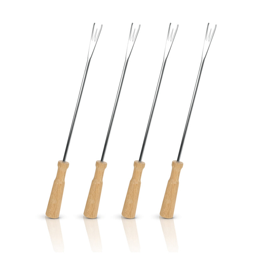 Forchetta per fonduta al formaggio Oslo, in confezione da 4 pezzi cm 26,5