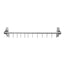 Asta appendi mestoli con 12 ganci cm 60x5,5x11,1