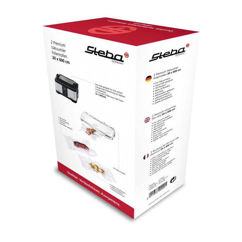 Rotoli sottovuoto piccoli per Sous-Vide, confezione da 2 pezzi cm 20x600