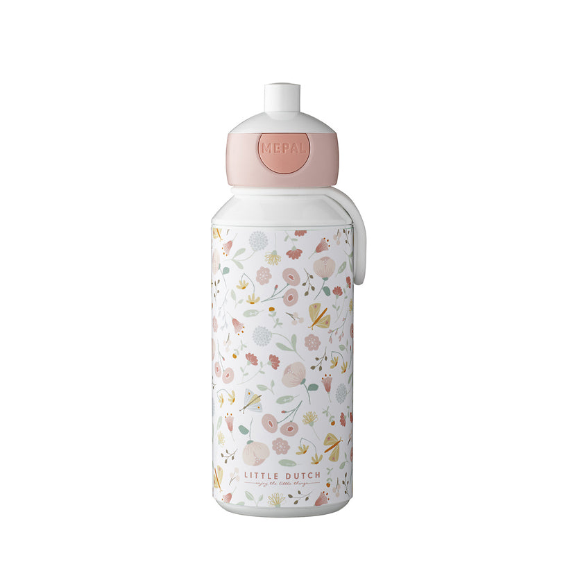 Borraccia Pop-Up "Campus - Flowers & Butterflies" ml 400/cm Ø7x18,4