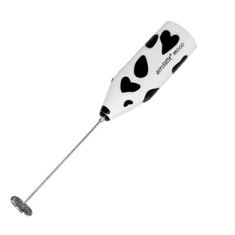 Schiumalatte "Aerolatte" design mucca con custodia, display da 12 pezzi