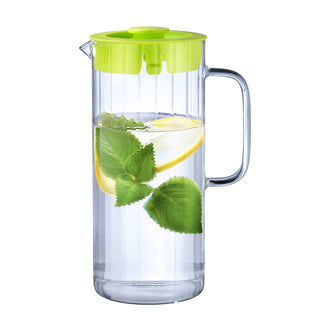 Caraffa acqua con coperchio in resina "Stripes" l 1,5/cm Ø9,5x23,5