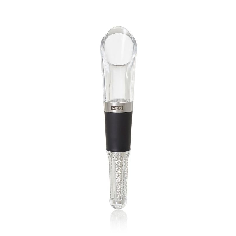 Tappo versatore vino "Vine" con microfiltro integrato, supporto ed appoggio antigoccia cm Ø2,7x13