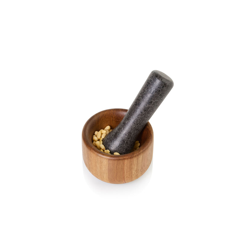 Mortaio con pestello "Taru" cm Ø9x6