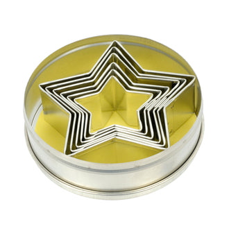 Stampini in scatola 6 pezzi Stelle CM 4-9