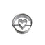 Stampino Anello con cuore cm Ø3x1,6