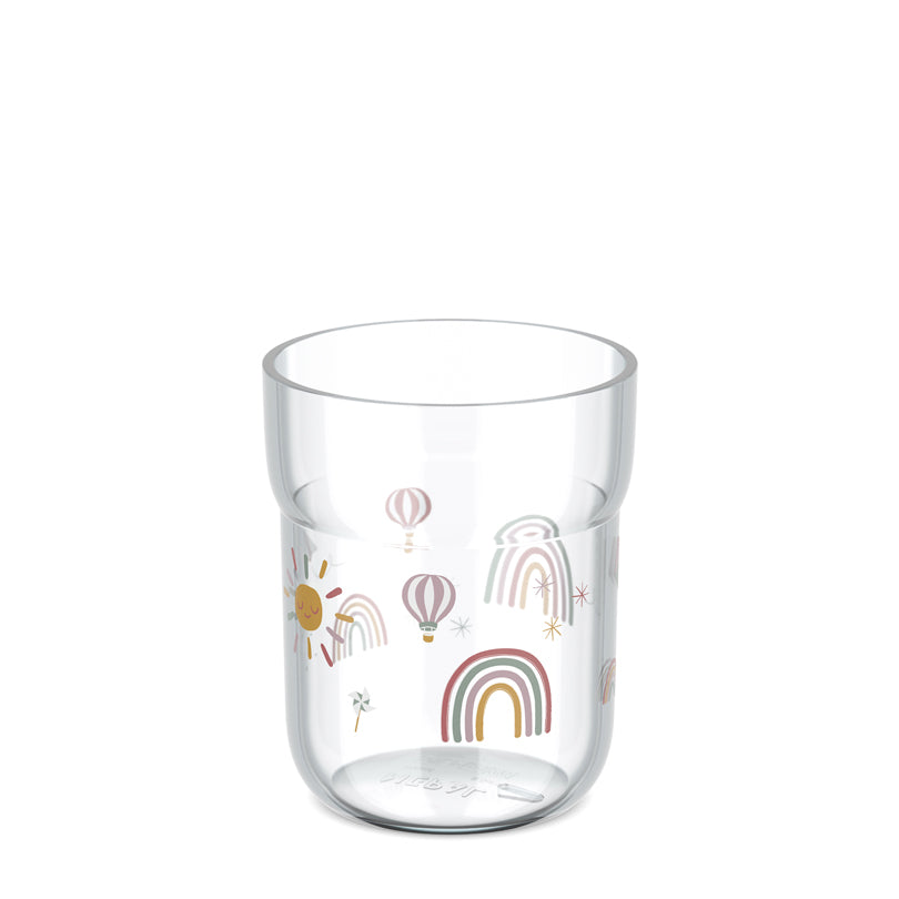 Bicchiere per bambino "Mio - Sunshine & Rainbow" ml 250/cm Ø7,5x9,1