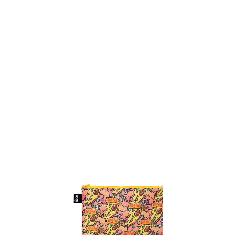 Zip Pocket "Brosmind - Slasher the Slice & Eat your Greens Recycled", confezione assortita da 3 pezzi