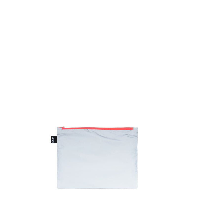 Zip pocket "Reflective - Neon Recycled", confezione assortita da 3 pezzi